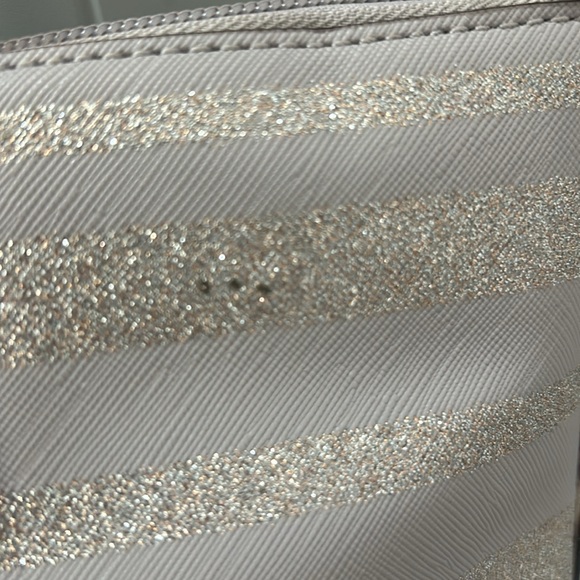 Kate Spade Glittery Silver and Cream Tote - Picture 4 of 7